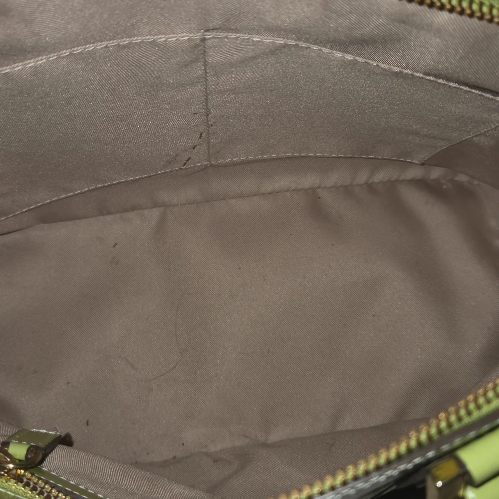 ALBERTA di Canio Genuine Leather Dome Bright Green Handbag With Dust Bag - Picture 10 of 14